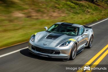 Insurance rates Chevy Corvette in Cleveland