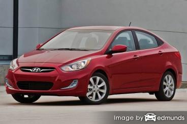 Insurance rates Hyundai Accent in Cleveland
