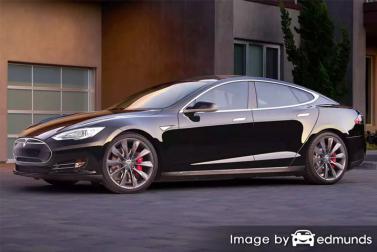 Insurance rates Tesla Model S in Cleveland